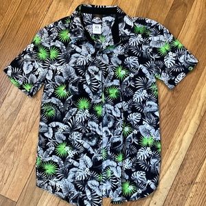 Jurassic world boys button down